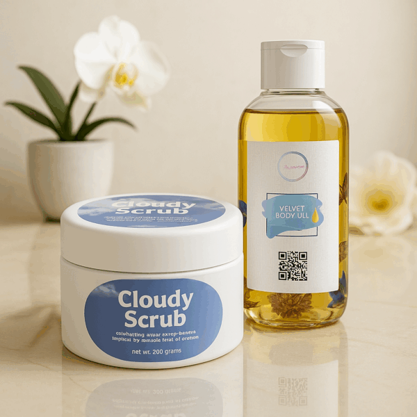 Cloudy Scrub + Velvet Body Oil